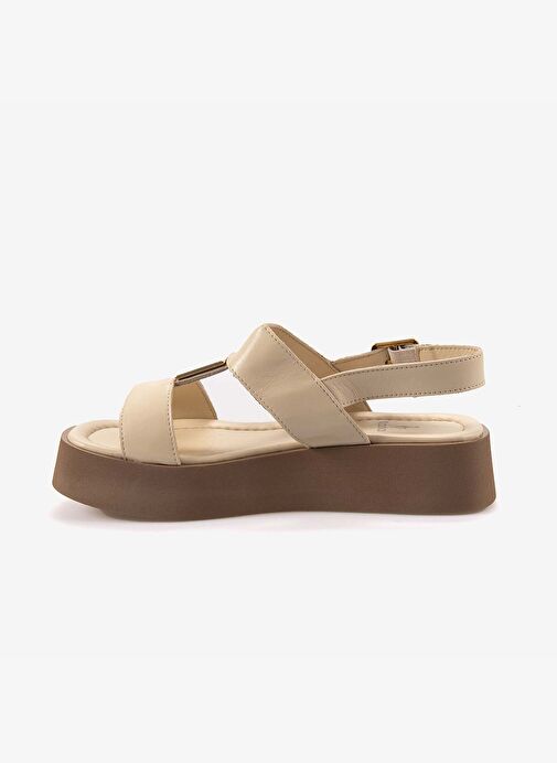 Kemal Tanca Kemal Tanca Bej Hakiki Deri Kadın Sandalet 10877 Boyner'de! Bej - 3. görsel