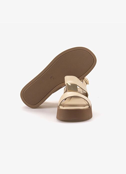 Kemal Tanca Hakiki Deri Kadın Sandalet 10877 - Görsel 6