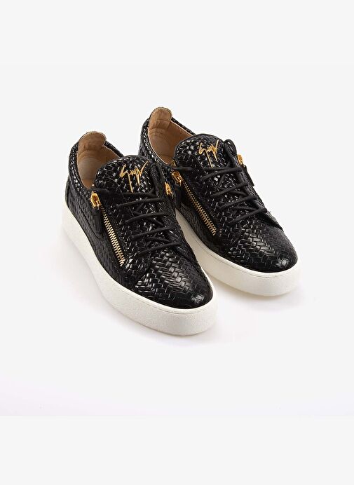 Giuseppe Zanotti Siyah Fermuarlı Erkek Spor & Sneaker Ayakkabı RM50012 - Görsel 4