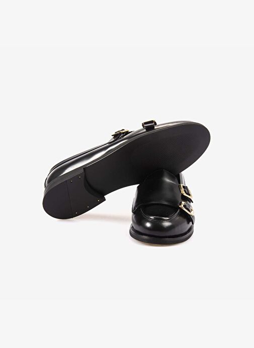 Mocassini Hakiki Deri Kadın Klasik Ayakkabı 5328-01 - Görsel 6