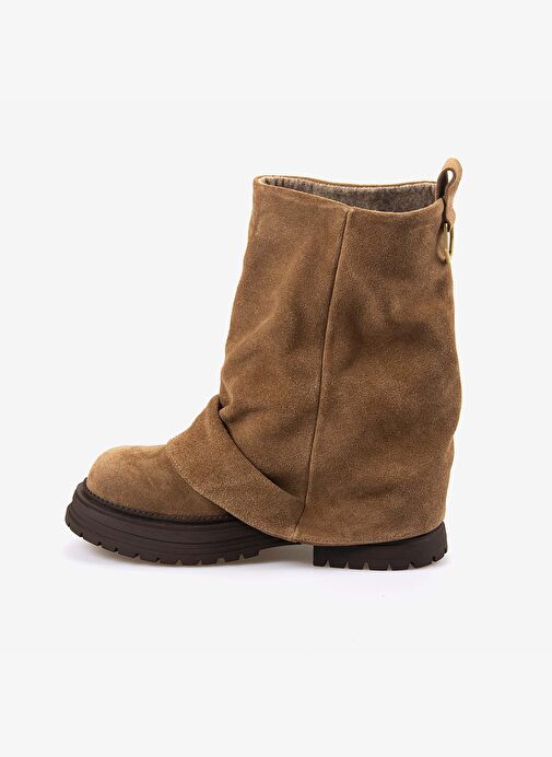 Rouge Hakiki Deri Kadın Süet Bot 1020 - Görsel 3