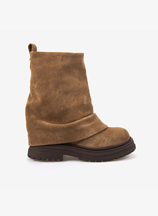 Rouge Hakiki Deri Kadın Süet Bot 1020 - Görsel 2