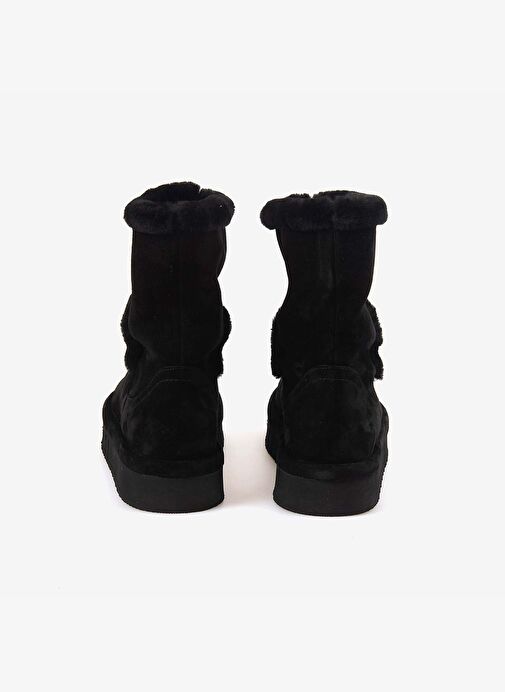 Rouge Hakiki Deri İçi Kürklü Kadın Bot 1070-1 - Görsel 5