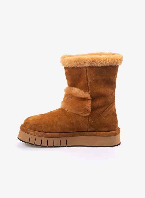 Rouge Hakiki Deri İçi Kürklü Kadın Bot 1070-1 - Görsel 3