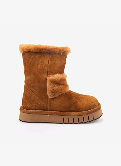 Rouge Hakiki Deri İçi Kürklü Kadın Bot 1070-1 - Görsel 2