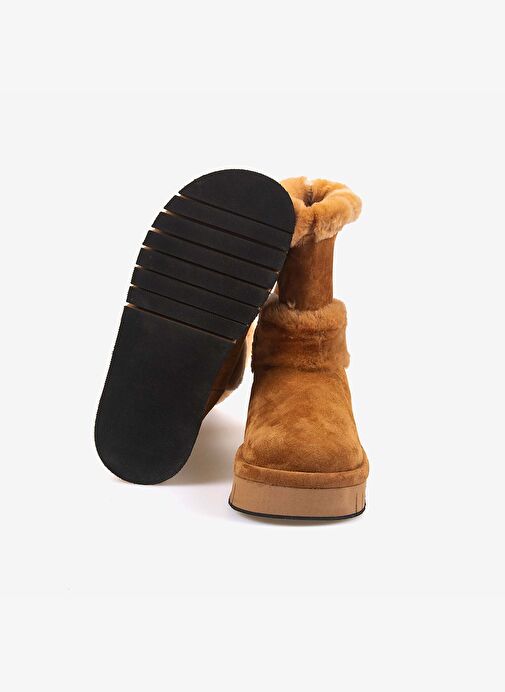 Rouge Hakiki Deri İçi Kürklü Kadın Bot 1070-1 - Görsel 6