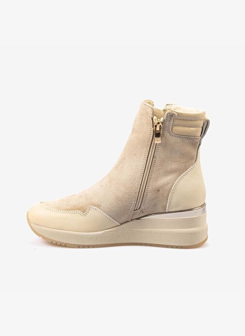 Rouge Hakiki Deri Kadın Fermuarlı Bot 1039 - Görsel 3