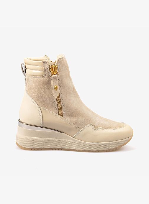 Rouge Hakiki Deri Kadın Fermuarlı Bot 1039 - Görsel 2