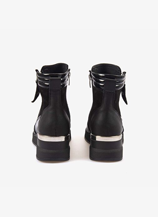 Rouge Hakiki Deri Kadın Fermuarlı Bot 1039 - Görsel 5