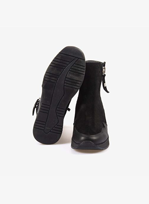 Rouge Hakiki Deri Kadın Fermuarlı Bot 1039 - Görsel 6