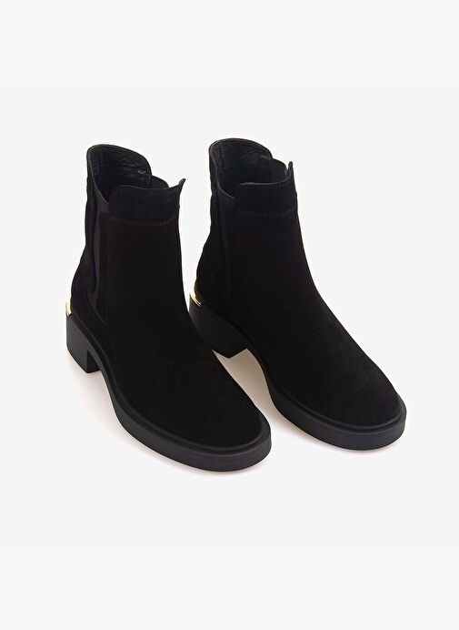 Rouge Hakiki Deri Kadın Süet Bot 51425 - Görsel 4