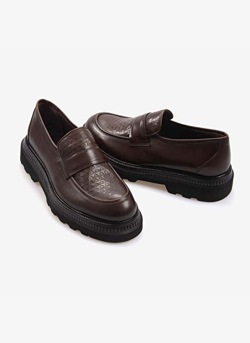Mocassini Hakiki Deri Erkek Günlük Ayakkabı A4410-33 - Görsel 4