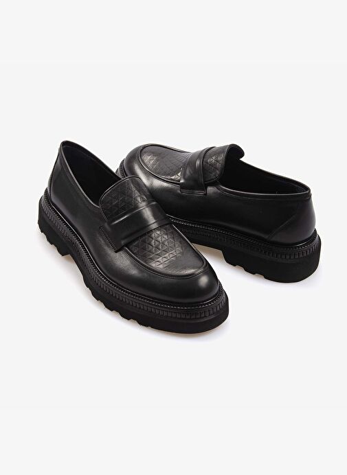 Mocassini Hakiki Deri Erkek Günlük Ayakkabı A4410-33 - Görsel 4