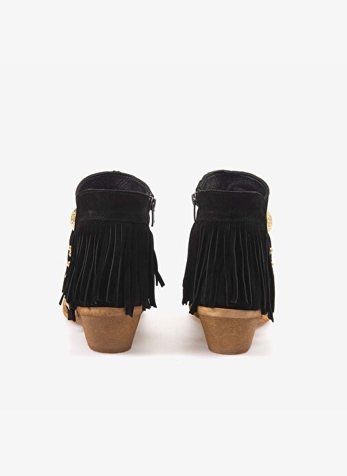 Kemal Tanca Hakiki Deri Süet Kadın Western Bot 26-102760K - Görsel 5