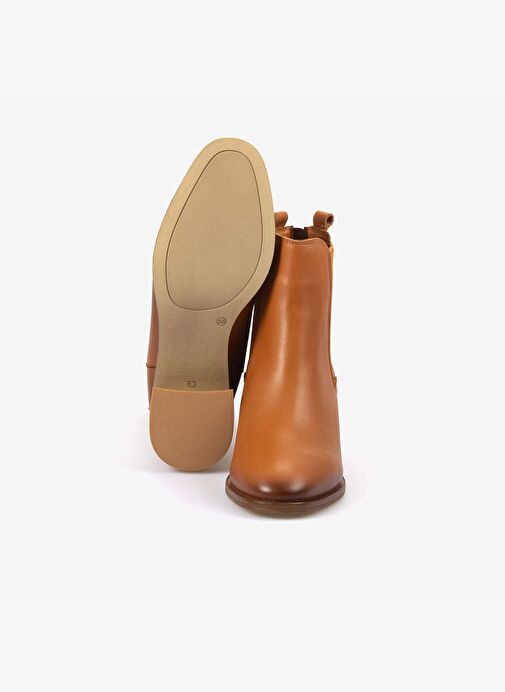 Kemal Tanca Hakiki Deri Kadın Topuklu Chelsea Bot 26-103552K - Görsel 6