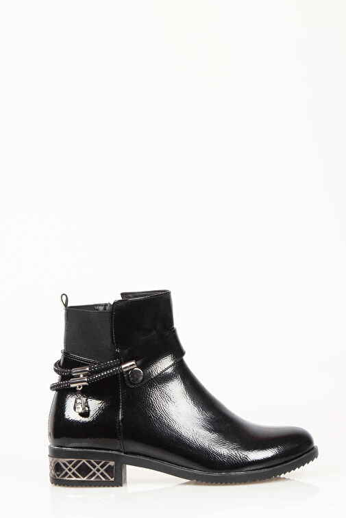 Nemesis Fermuarlı Kadın Bot Siyah - Görsel 4