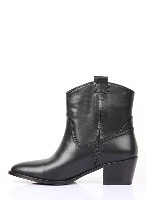 Nemesis Gerçek Deri Kadın Bot Siyah - Görsel 3