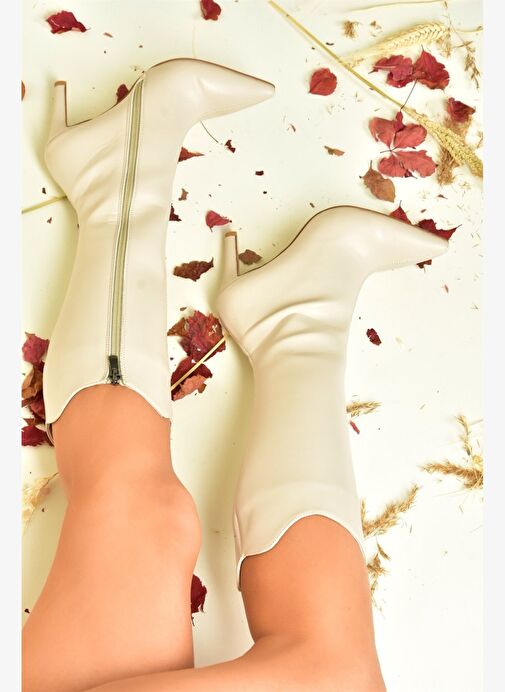 Ten İnce Yüksek Topuklu Kadın Çizme N820120009 - Görsel 5