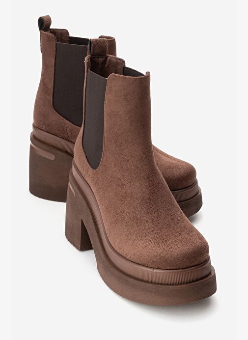 Luvi Shoes Luvi Shoes Belirsiz EMMA Kahverengi Süet Kadın Platform Topuklu Bot Boyner'de! Belirsiz - 2. görsel