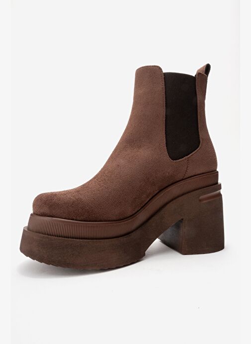 Luvi Shoes Luvi Shoes Belirsiz EMMA Kahverengi Süet Kadın Platform Topuklu Bot Boyner'de! Belirsiz - 5. görsel