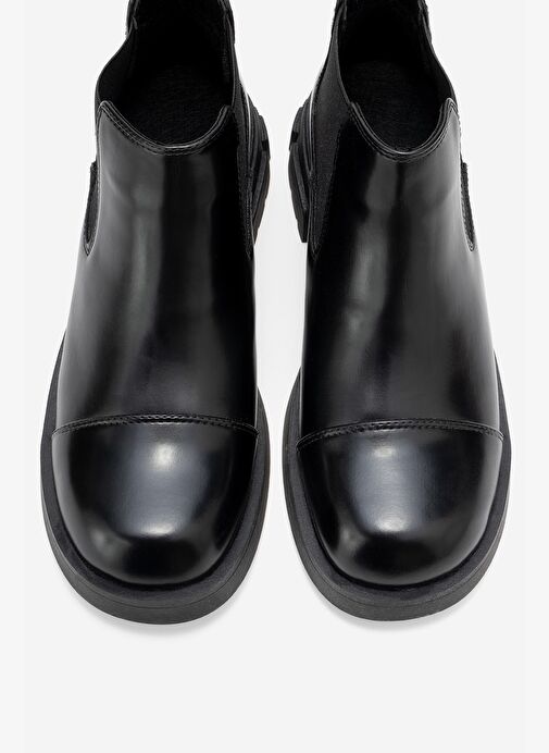 CAFUNE Siyah Mat Rugan Kadın Bot - Görsel 3