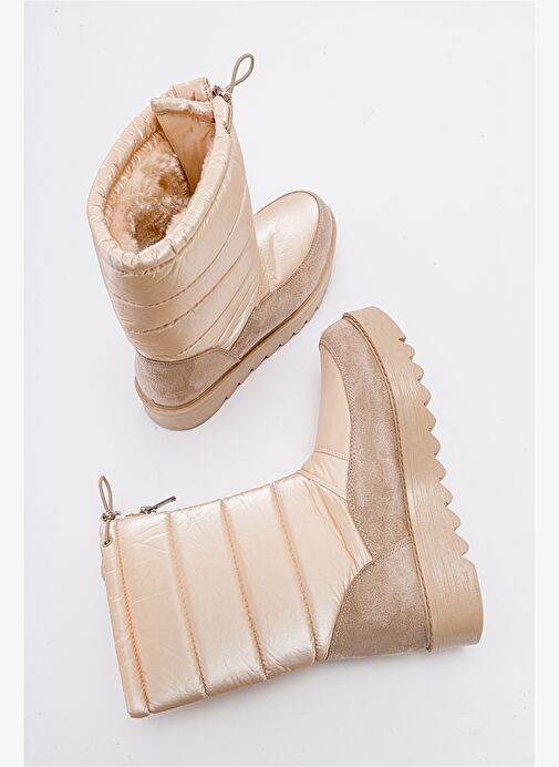 VAY Nude Fermuarlı Kadın Kar Botu - Görsel 4