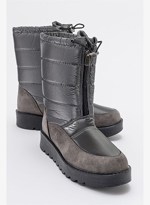 VAY Platin Fermuarlı Kadın Kar Botu - Görsel 2