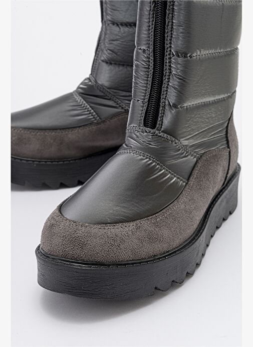 VAY Platin Fermuarlı Kadın Kar Botu - Görsel 6