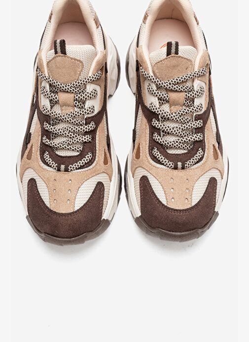 LECCE Kahverengi Süet Multi Kadın Spor Ayakkabı - Görsel 3