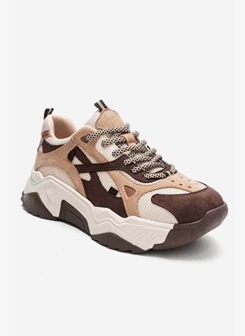 LECCE Kahverengi Süet Multi Kadın Spor Ayakkabı - Görsel 4