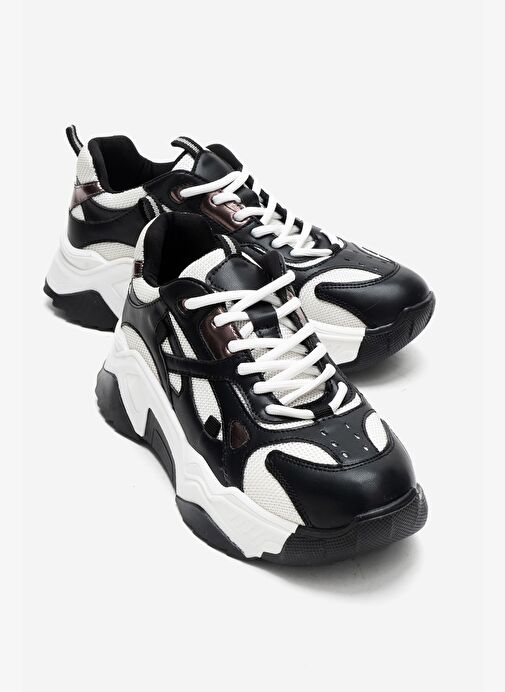 Luvi Shoes Luvi Shoes LECCE Siyah Beyaz Kadın Spor Ayakkabı Sneaker | Boyner Siyah Beyaz - 2. görsel