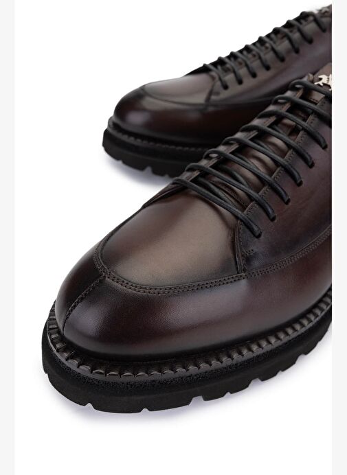 Franceschetti Erkek Hakiki Deri Kahverengi Casual Ayakkabı - Görsel 4