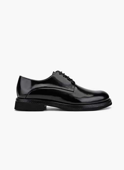 Valmenti Erkek Hakiki Deri Siyah Açma Klasik Ayakkabı - Görsel 2