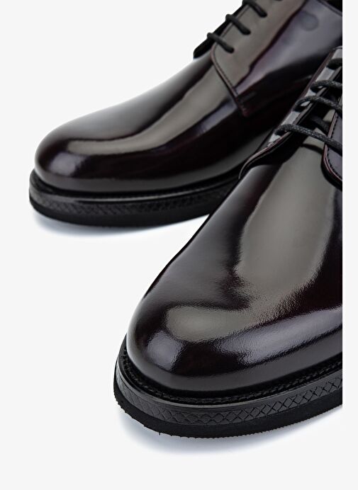 Valmenti Erkek Hakiki Deri Bordo Klasik Ayakkabı - Görsel 4