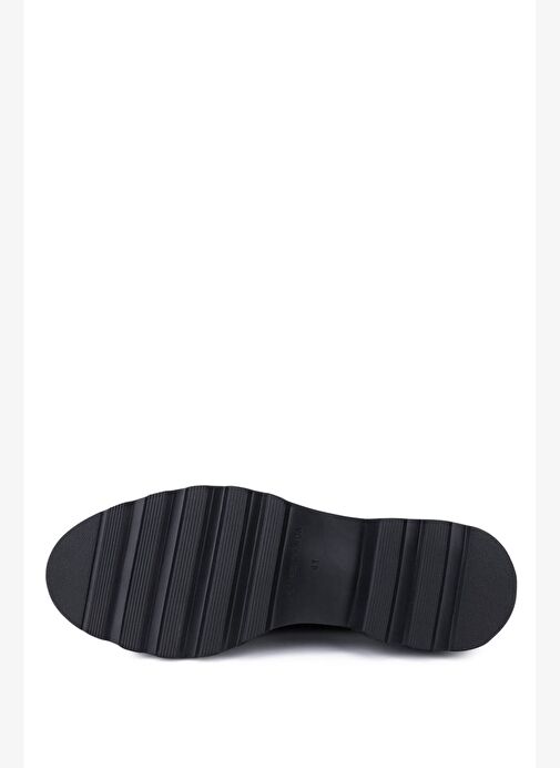 Tamer Tanca Erkek Hakiki Deri Siyah Casual Ayakkabı - Görsel 5