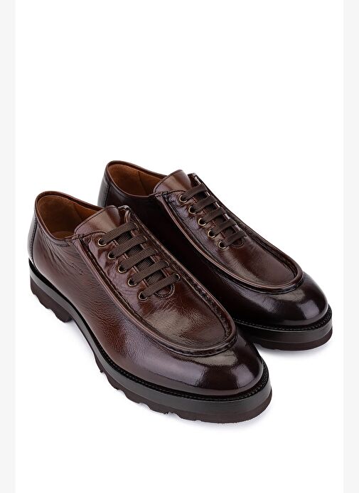 Tamer Tanca Erkek Hakiki Deri Taba Bufalo Casual Ayakkabı - Görsel 3