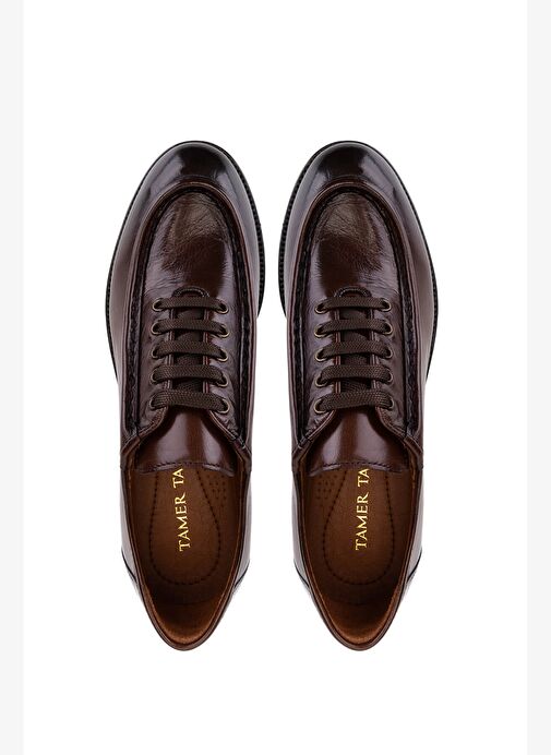 Tamer Tanca Erkek Hakiki Deri Taba Bufalo Casual Ayakkabı - Görsel 6