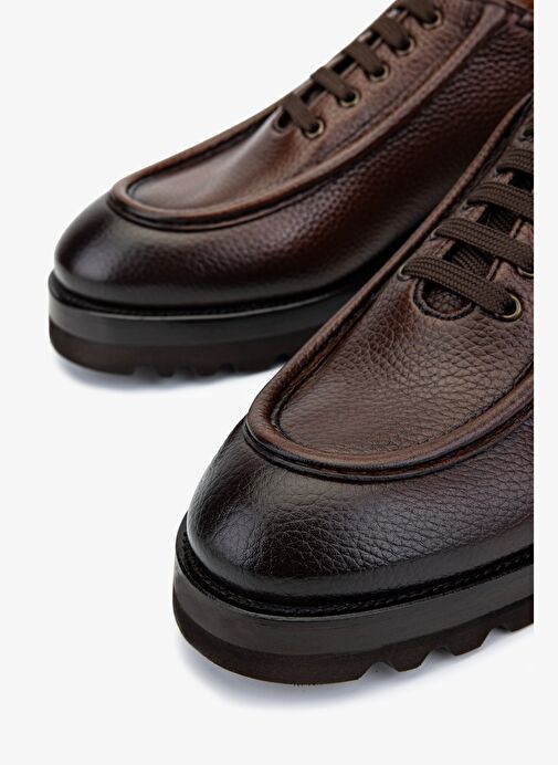 Valmenti Erkek Hakiki Deri Taba Casual Ayakkabı - Görsel 4