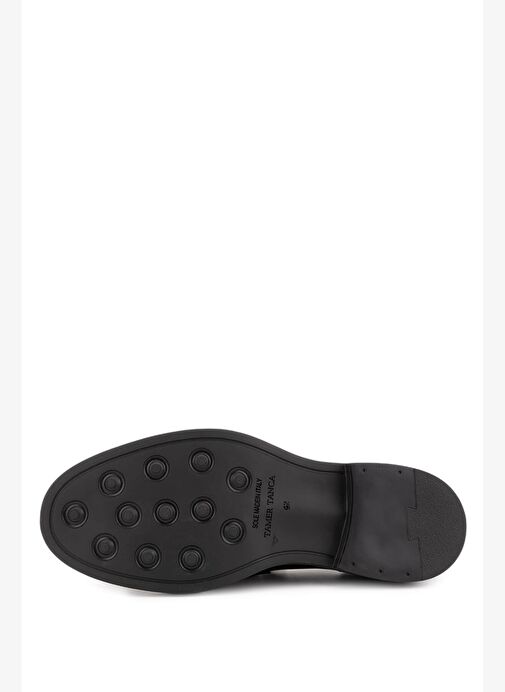 Tamer Tanca Erkek Hakiki Deri Bordo Loafer Ayakkabı - Görsel 5