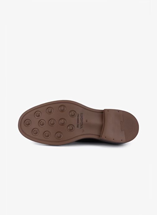 Valmenti Erkek Hakiki Deri Kahverengi Casual Ayakkabı - Görsel 5