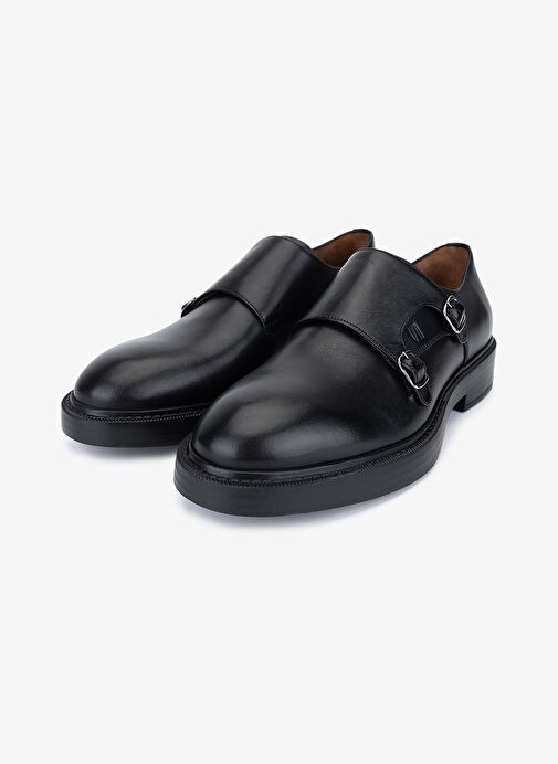 Valmenti Erkek Hakiki Deri Siyah Casual Ayakkabı - Görsel 6