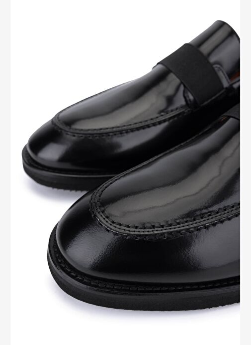 Tamer Tanca Erkek Hakiki Deri Siyah Açma Casual Ayakkabı - Görsel 5