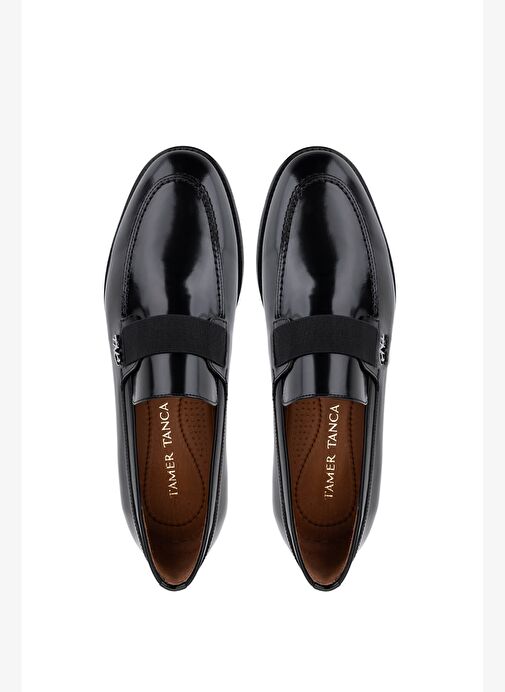 Tamer Tanca Erkek Hakiki Deri Siyah Açma Casual Ayakkabı - Görsel 6