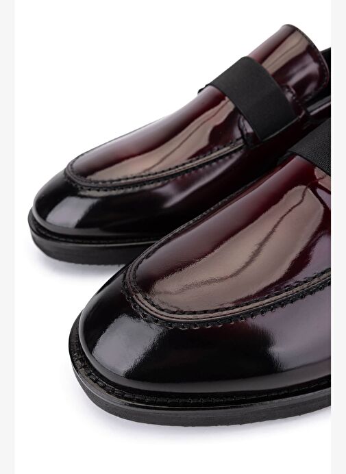 Tamer Tanca Erkek Hakiki Deri Bordo Casual Ayakkabı - Görsel 5