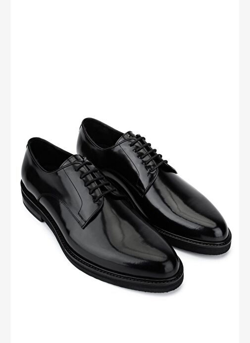 Tamer Tanca Erkek Hakiki Deri Siyah Açma Klasik Ayakkabı - Görsel 3