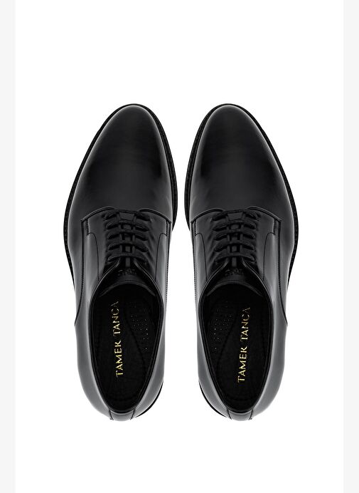 Tamer Tanca Erkek Hakiki Deri Siyah Açma Klasik Ayakkabı - Görsel 6