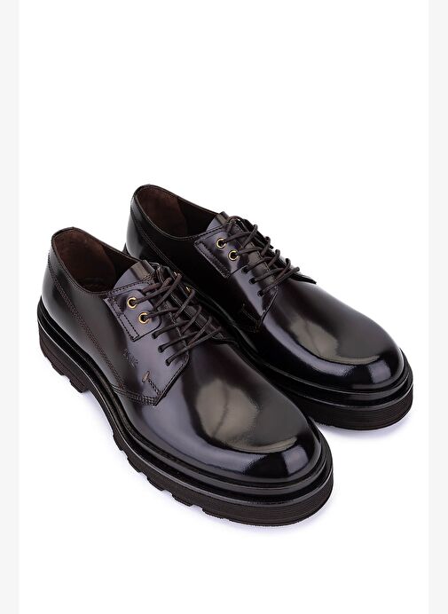 Tamer Tanca Erkek Hakiki Deri Kahverengi Casual Ayakkabı - Görsel 3