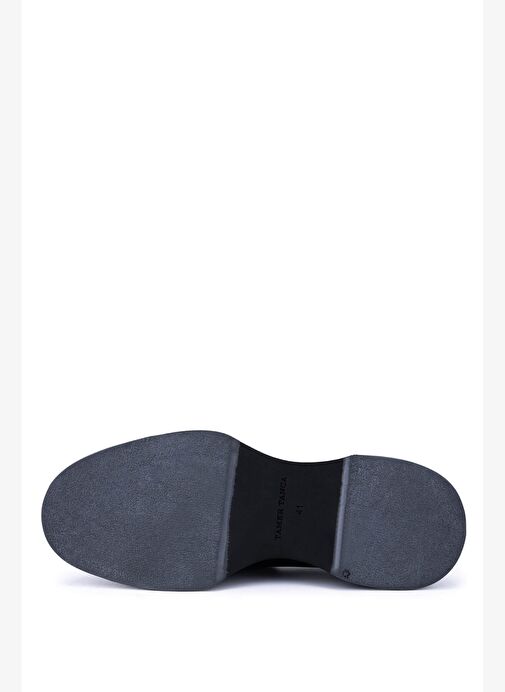 Tamer Tanca Erkek Hakiki Deri Siyah Açma Loafer Ayakkabı - Görsel 4