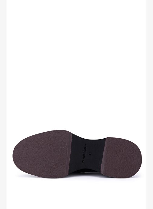 Tamer Tanca Erkek Hakiki Deri Bordo Loafer Ayakkabı - Görsel 4