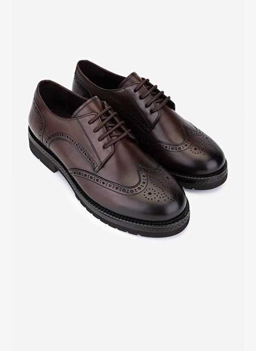 Valmenti Kadın Hakiki Deri Kahverengi Casual Ayakkabı - Görsel 3